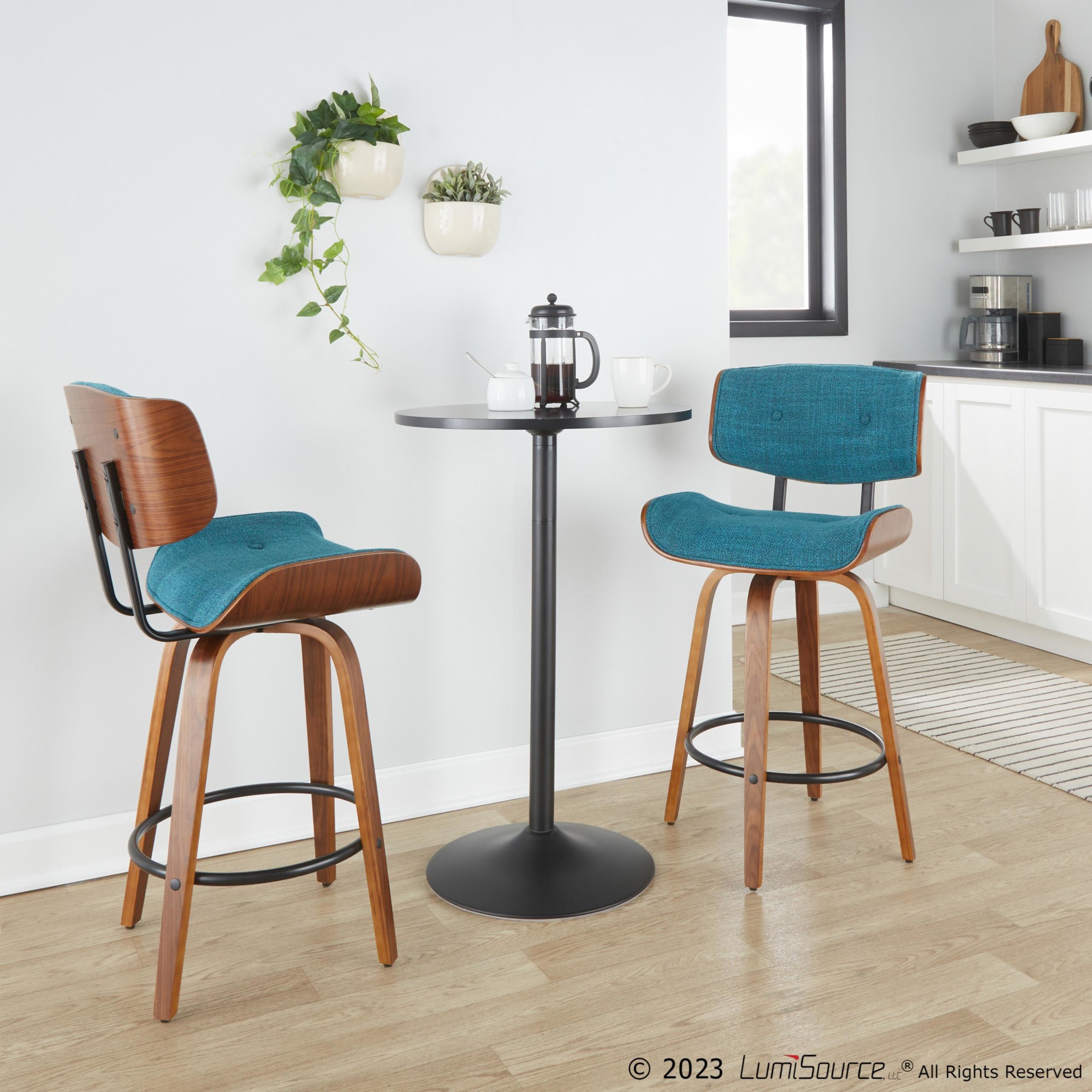Lombardi 26" Fixed-height Counter Stool - Set Of 2